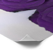 Elegant 8 Tabel Koninklijk Paars Roos Poster (Hoek)