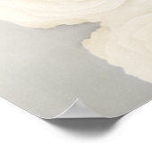 Elegant 8 tafel wit rose bruiloft zitgrafiek poster (Hoek)