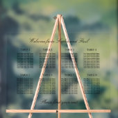 Elegant 8 tafel zitgrafiek Acryl teken Acryl Bord (Neutraal)