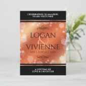 Elegant 8e 32e Bronzen Huwelijksjubileum Kaart (Staand voorkant)