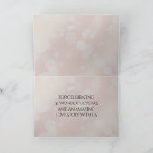 Elegant 8e Jubileum uit de Bronze Wedding Bedankkaart (Binnen)