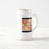 Elegant 8e Jubileum uit de Bronze Wedding Bierpul (Voorkant rechts)