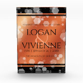 Elegant 8e Jubileum uit de Bronze Wedding Fotoblokken (Voorkant)