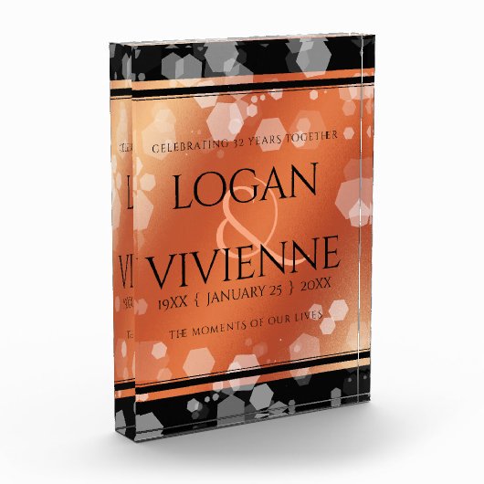 Elegant 8e Jubileum uit de Bronze Wedding Fotoblokken (Links)