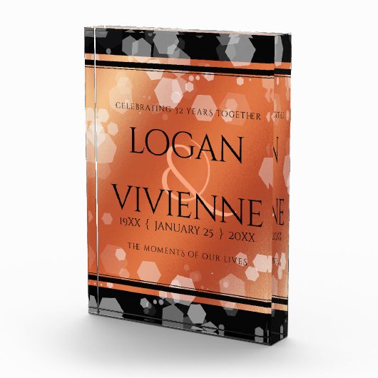 Elegant 8e Jubileum uit de Bronze Wedding Fotoblokken (Rechts)