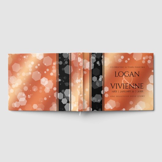 Elegant 8e Jubileum uit de Bronze Wedding Gastenboek (Volledig)