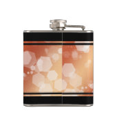 Elegant 8e Jubileum uit de Bronze Wedding Heupfles (Achterkant)