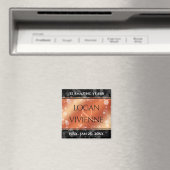 Elegant 8e Jubileum uit de Bronze Wedding Magneet (Insitu (Vaatwasser))