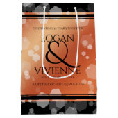 Elegant 8e Jubileum uit de Bronze Wedding Medium Cadeauzakje (Achterkant)