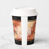 Elegant 8e Jubileum uit de Bronze Wedding Papieren Bekers (Links)