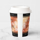 Elegant 8e Jubileum uit de Bronze Wedding Papieren Bekers (Rechts)