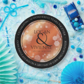 Elegant 8e Jubileum uit de Bronze Wedding Papieren Bordje (Feest)