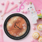 Elegant 8e Jubileum uit de Bronze Wedding Papieren Bordje (Feest)