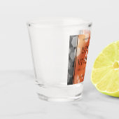 Elegant 8e Jubileum uit de Bronze Wedding Shot Glas (Links)