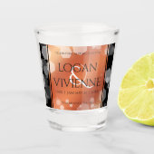 Elegant 8e Jubileum uit de Bronze Wedding Shot Glas (Voorkant)