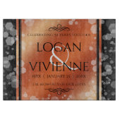 Elegant 8e Jubileum uit de Bronze Wedding Snijplank (Voorkant)