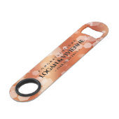 Elegant 8e Jubileum uit de Bronze Wedding Speed Flessenopener (Voorkant Gekanteld)