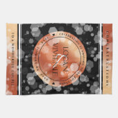 Elegant 8e Jubileum uit de Bronze Wedding Theedoek (Horizontaal)