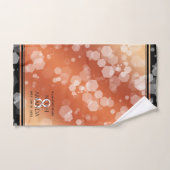 Elegant 8th Bronze Wedding Jubileum Bad Handdoek (Handdoek)