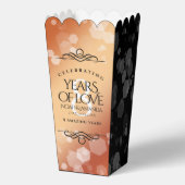 Elegant 8th Bronze Wedding Jubileum Bedankdoosjes (Achterkant)