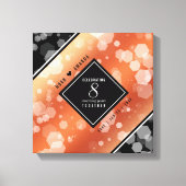 Elegant 8th Bronze Wedding Jubileum Canvas Afdruk (Voorkant)