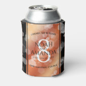 Elegant 8th Bronze Wedding Jubileum Celebration Blikjeskoeler (Blikje Achterkant)