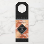 Elegant 8th Bronze Wedding Jubileum Celebration Flessenhanger (Voorkant)