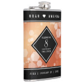 Elegant 8th Bronze Wedding Jubileum Celebration Heupfles (Rechts)