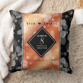 Elegant 8th Bronze Wedding Jubileum Celebration Kussen (Deken)