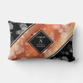 Elegant 8th Bronze Wedding Jubileum Celebration Kussen (Achterkant)