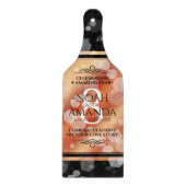 Elegant 8th Bronze Wedding Jubileum Celebration Snijplank (Voorkant)