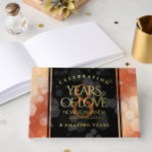 Elegant 8th Bronze Wedding Jubileum Gastenboek