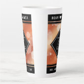 Elegant 8th Bronze Wedding Jubileum Latte Mok (Voorkant)