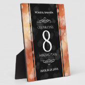 Elegant 8th Bronze Wedding Jubileum Plaque Fotoplaat (Zijkant)