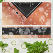 Elegant 8th Bronze Wedding Jubileum Theedoek (Gevouwen)