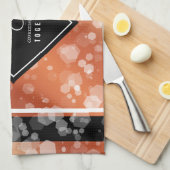 Elegant 8th Bronze Wedding Jubileum Theedoek (Quarter Fold)