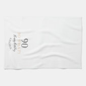 Elegant 90, wat grappig citeert 90th Birthday Theedoek (Horizontaal)