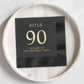 Elegant 90th Birthday Party Folie Servetten