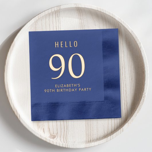 Elegant 90th Birthday Party Folie Servetten