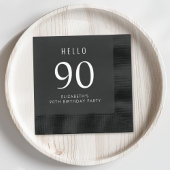 Elegant 90th Birthday Party Folie Servetten