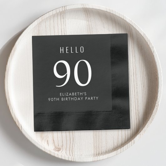 Elegant 90th Birthday Party Folie Servetten