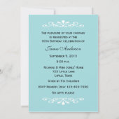 Elegant 90th Birthday Photo Invitation Kaart (Achterkant)