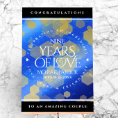 Elegant 9th Lapis Lazuli Wedding Jubileum Acryl Bord