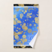 Elegant 9th Lapis Lazuli Wedding Jubileum Bad Handdoek (Handdoek)