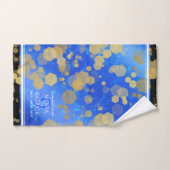 Elegant 9th Lapis Lazuli Wedding Jubileum Bad Handdoek (Handdoek)