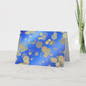 Elegant 9th Lapis Lazuli Wedding Jubileum Bedankkaart (Achterkant)