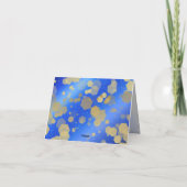 Elegant 9th Lapis Lazuli Wedding Jubileum Bedankkaart (Achterkant)