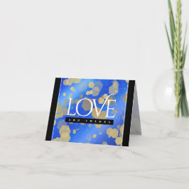 Elegant 9th Lapis Lazuli Wedding Jubileum Bedankkaart