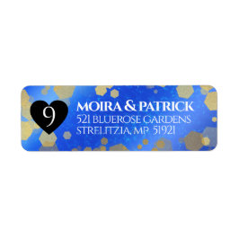 Elegant 9th Lapis Lazuli Wedding Jubileum Etiket