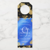 Elegant 9th Lapis Lazuli Wedding Jubileum Flessenhanger (Achterkant)